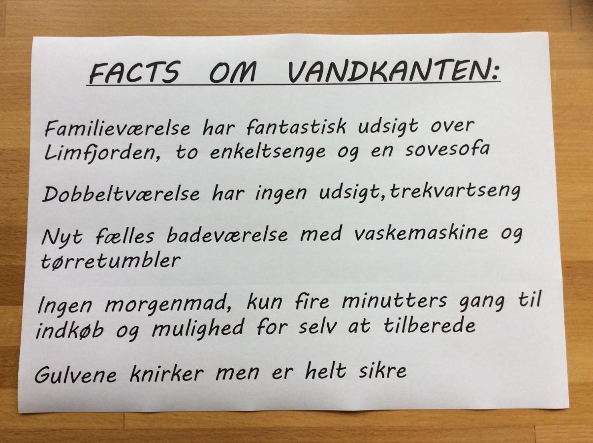 Vandkanten Hotell Logstor Eksteriør bilde
